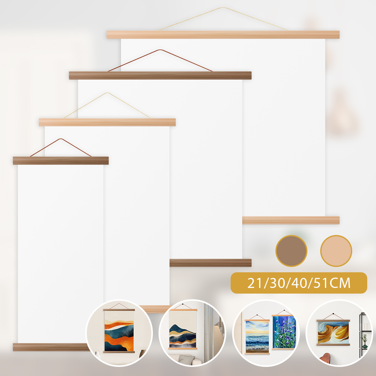4pcs Picture Poster Hanger Fra - Engraved Wood Frame review and price