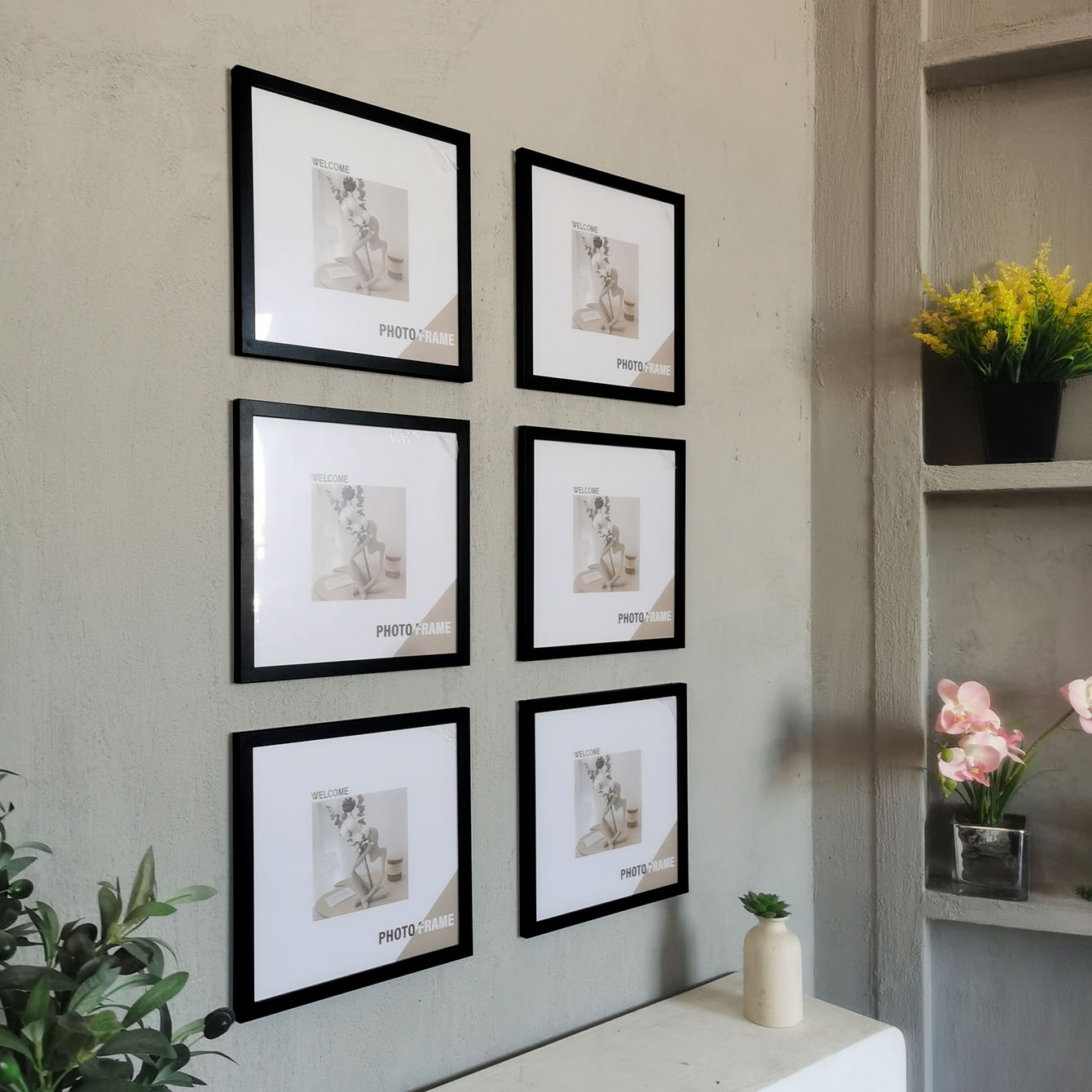 3Pcs Wood Square Photo Frames  - Engraved Wood Frame review and price